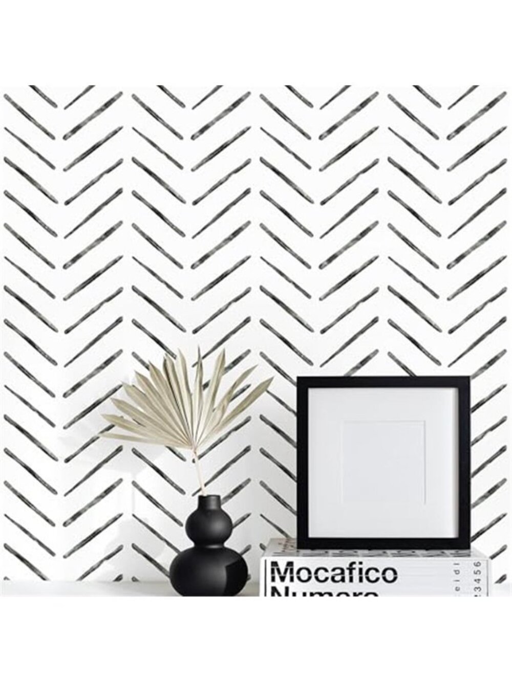 Herringbone Peel and Stick Wallpaper Waterproof Removable Contact Paper Cabinet